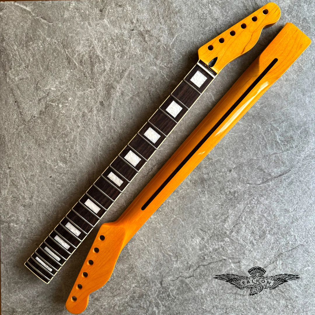 Limited Edition Electric Guitar Neck – Tele Rosewood 22 Fretboard with Pearl Inlays
