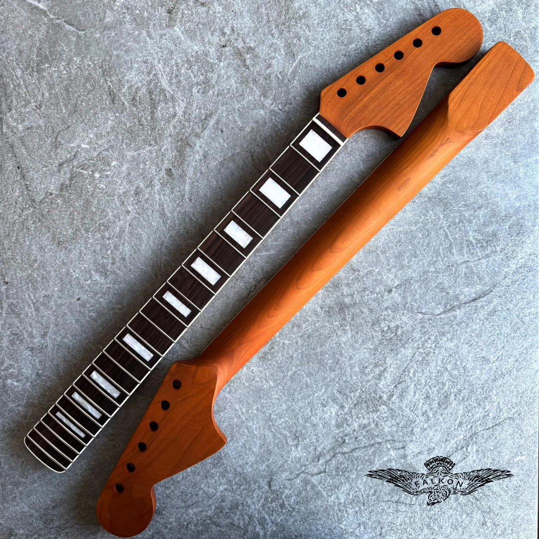 Jaguar Neck 24-inch Scale with Stain Finish & Classic Dot Inlays - 24 Rosewood fretboard