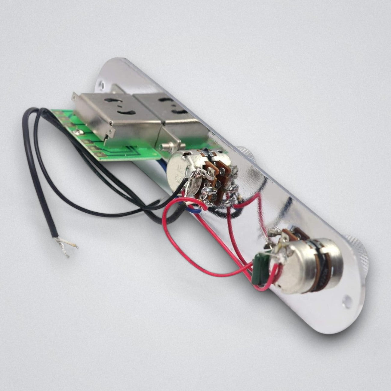 Metallor Chrome Control Plate with Screws - Fits Telecaster Electric Guitars