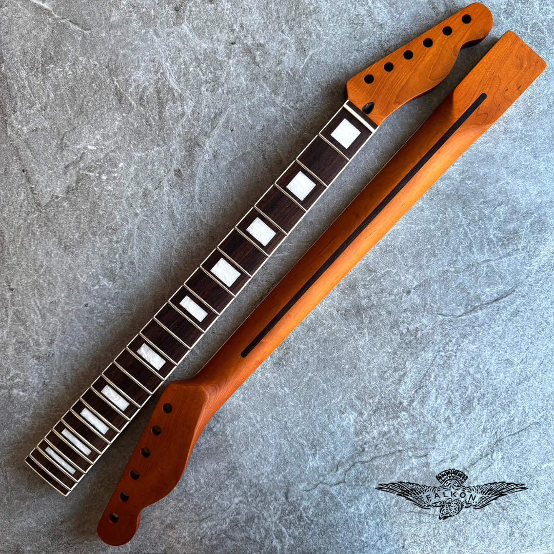 Tele Roasted Rosewood Neck – 22-Fret Pearl Inlay Stain Finish