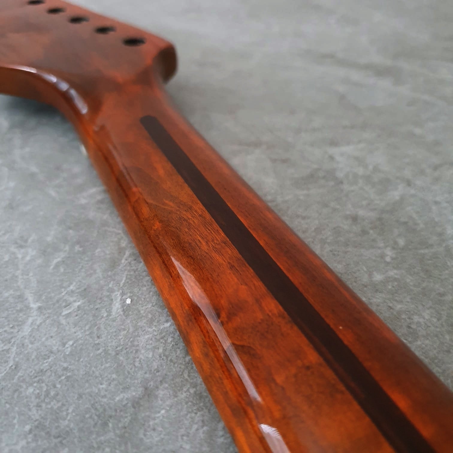 Tiger Flame Guitar Neck