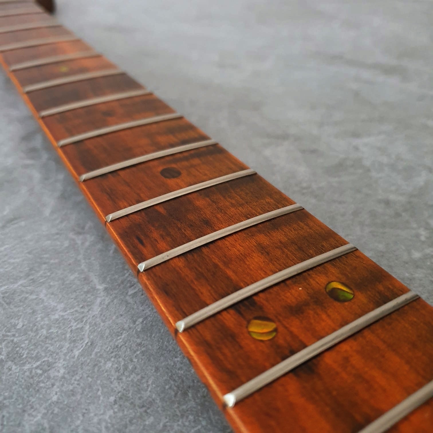 Tiger Flame Guitar Neck