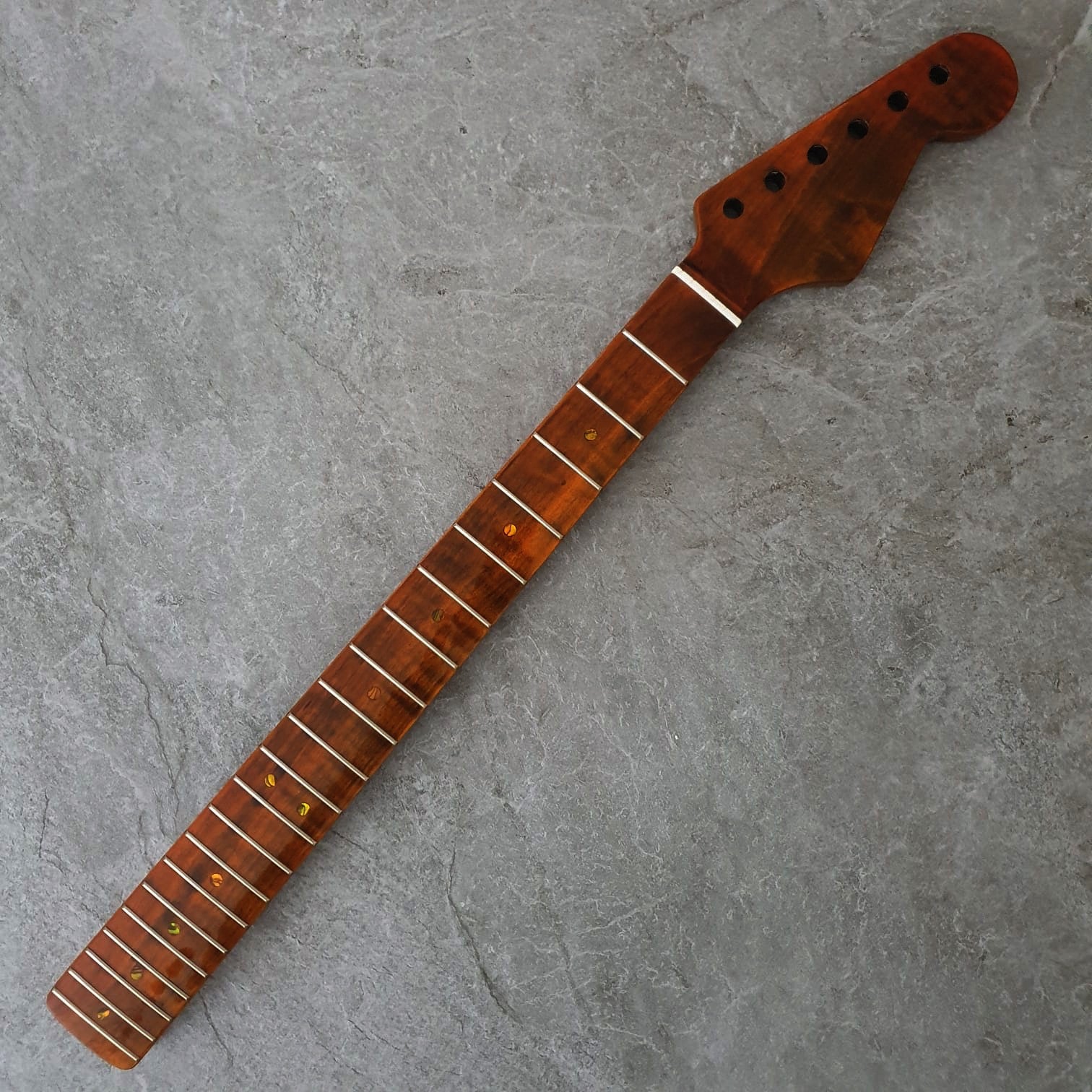 Tiger Flame Guitar Neck