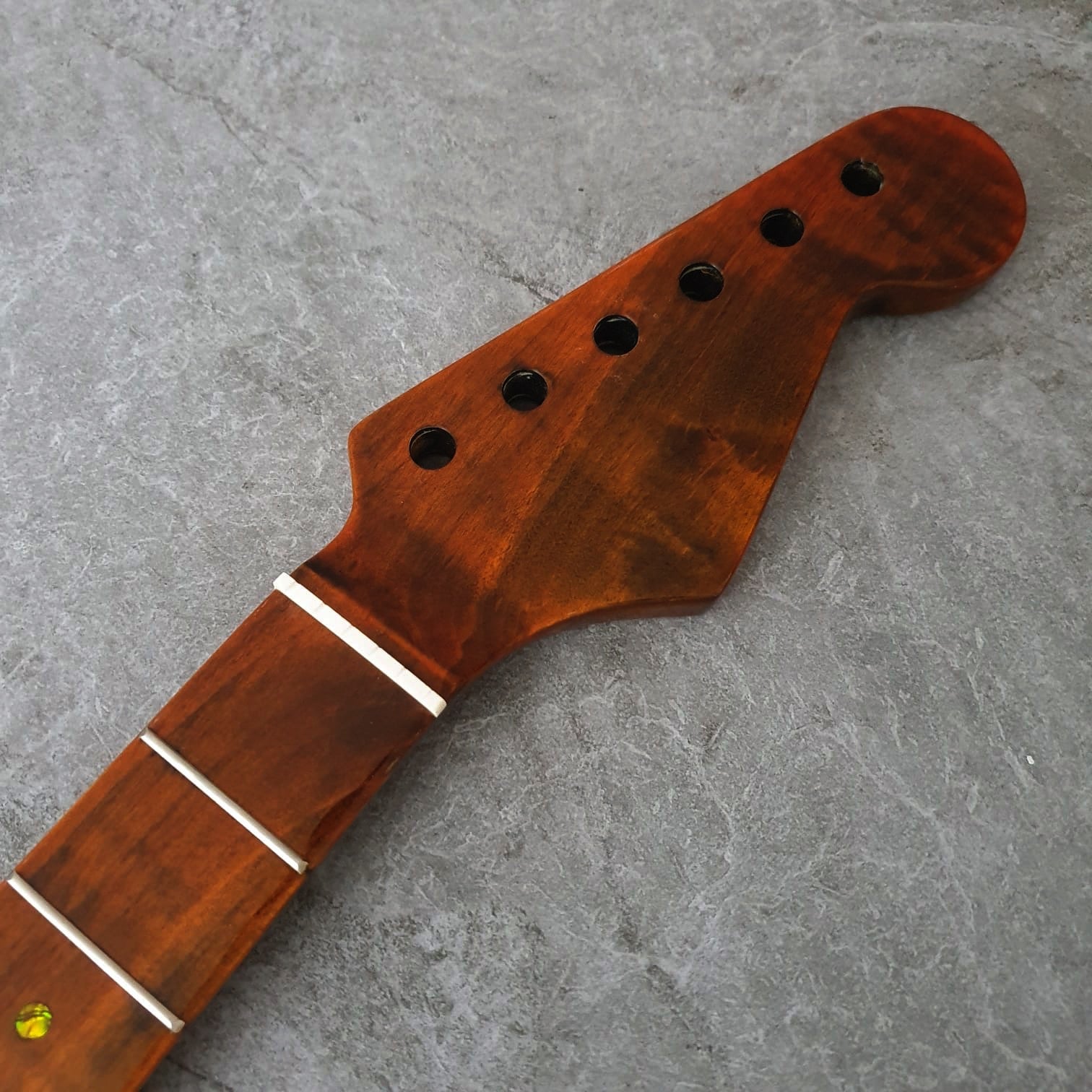 Tiger Flame Guitar Neck
