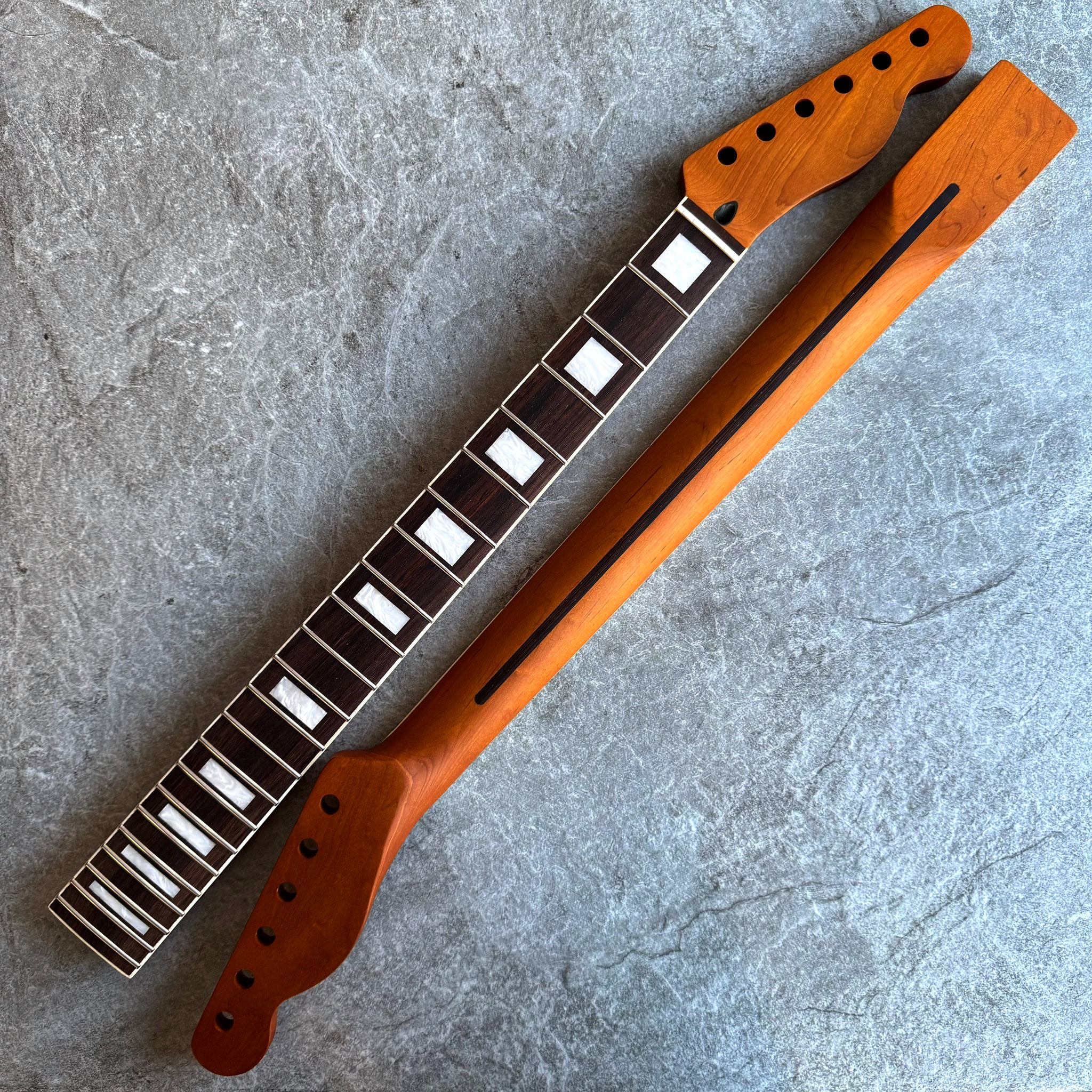 Tele Roasted Rosewood Neck – 22-Fret Pearl Inlay Stain Finish