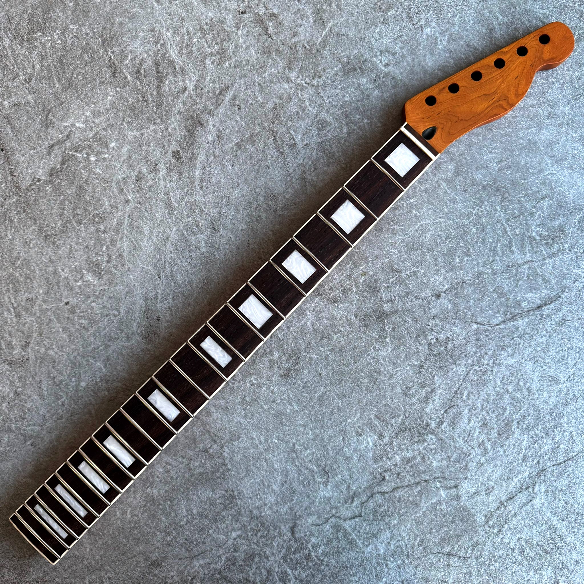 Tele Roasted Rosewood Neck – 22-Fret Pearl Inlay Stain Finish