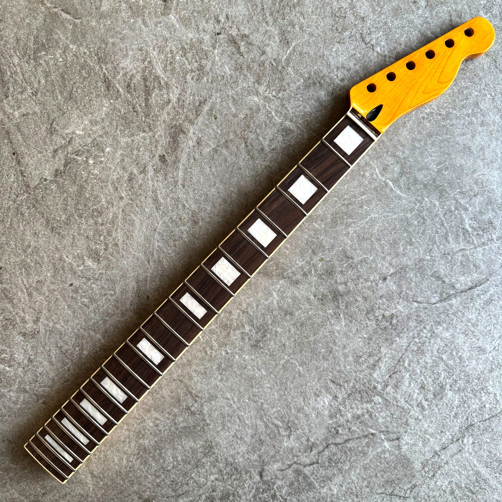 Limited Edition Electric Guitar Neck – Tele Rosewood 22 Fretboard with Pearl Inlays