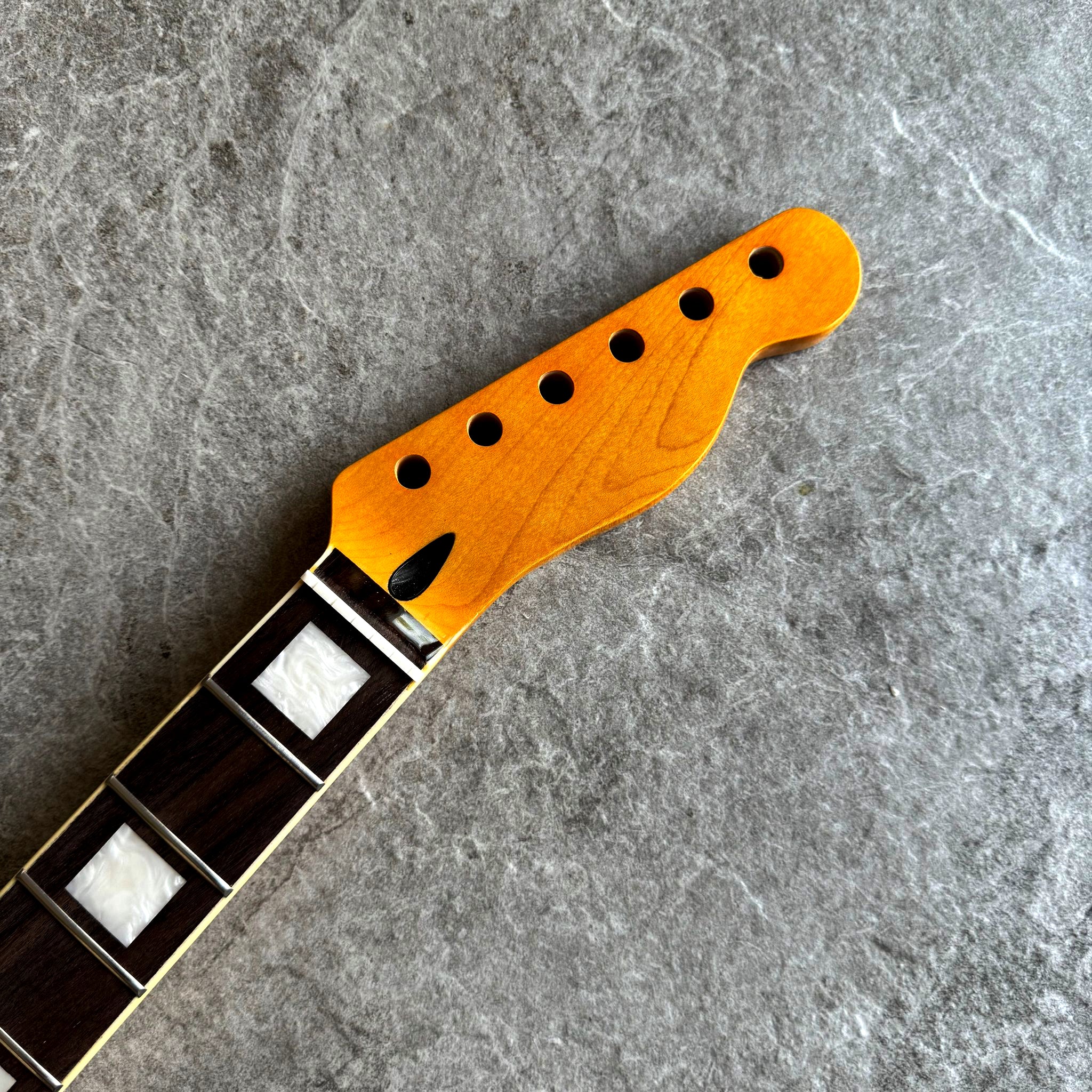 Limited Edition Electric Guitar Neck – Tele Rosewood 22 Fretboard with Pearl Inlays