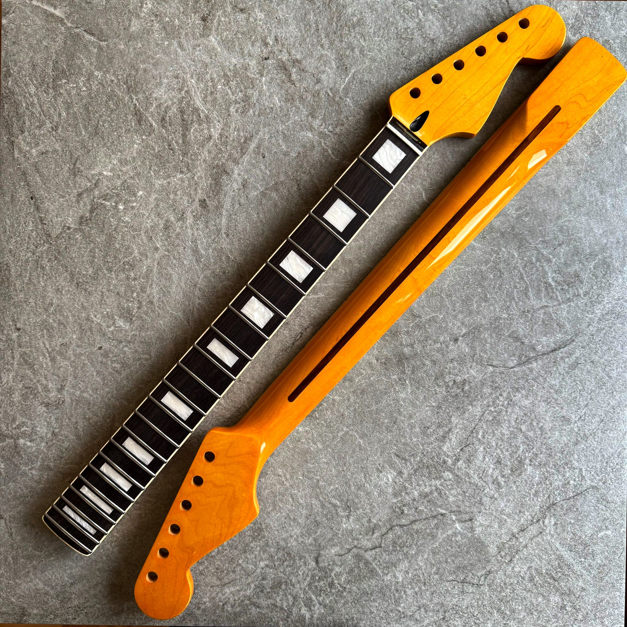Limited Edition Electric Guitar Neck – Strat Rosewood 22 Fretboard with Pearl Inlays