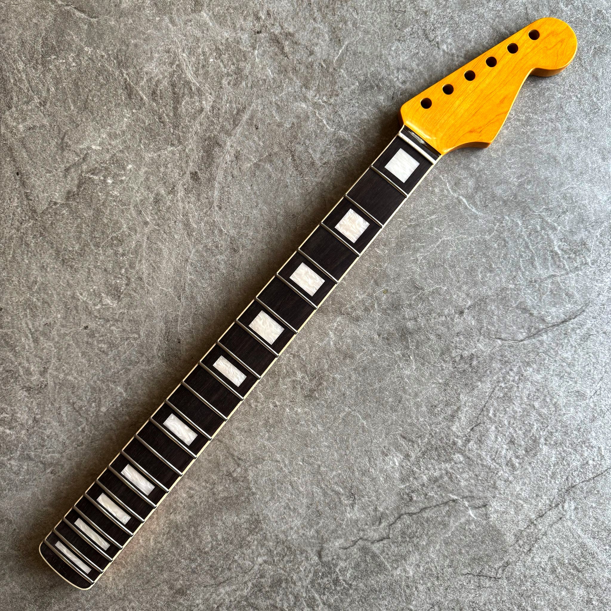 Limited Edition Electric Guitar Neck – Strat Rosewood 21 Fretboard with Pearl Inlays