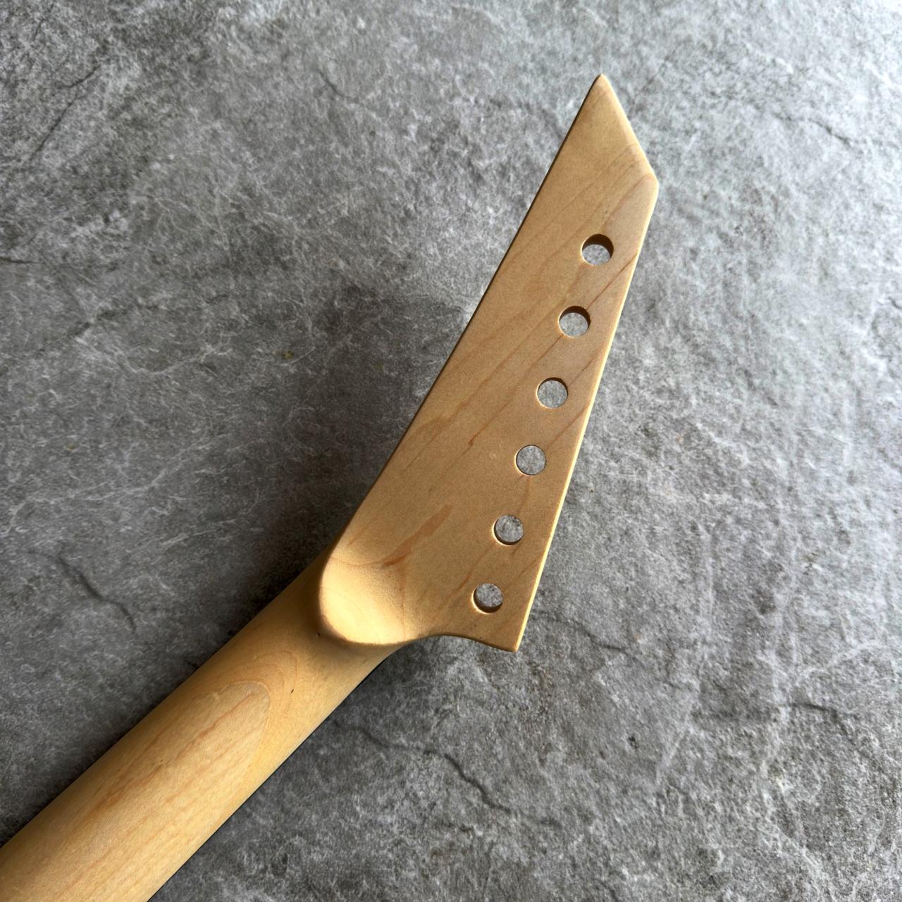 Jackson Style Maple Electric Guitar Neck – 24 Fret, Maple Inlay, Satin Finish