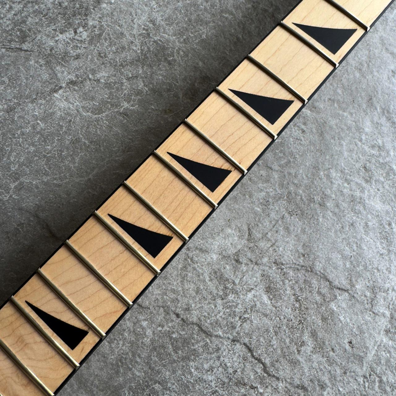 Jackson Style Maple Electric Guitar Neck – 24 Fret, Maple Inlay, Satin Finish