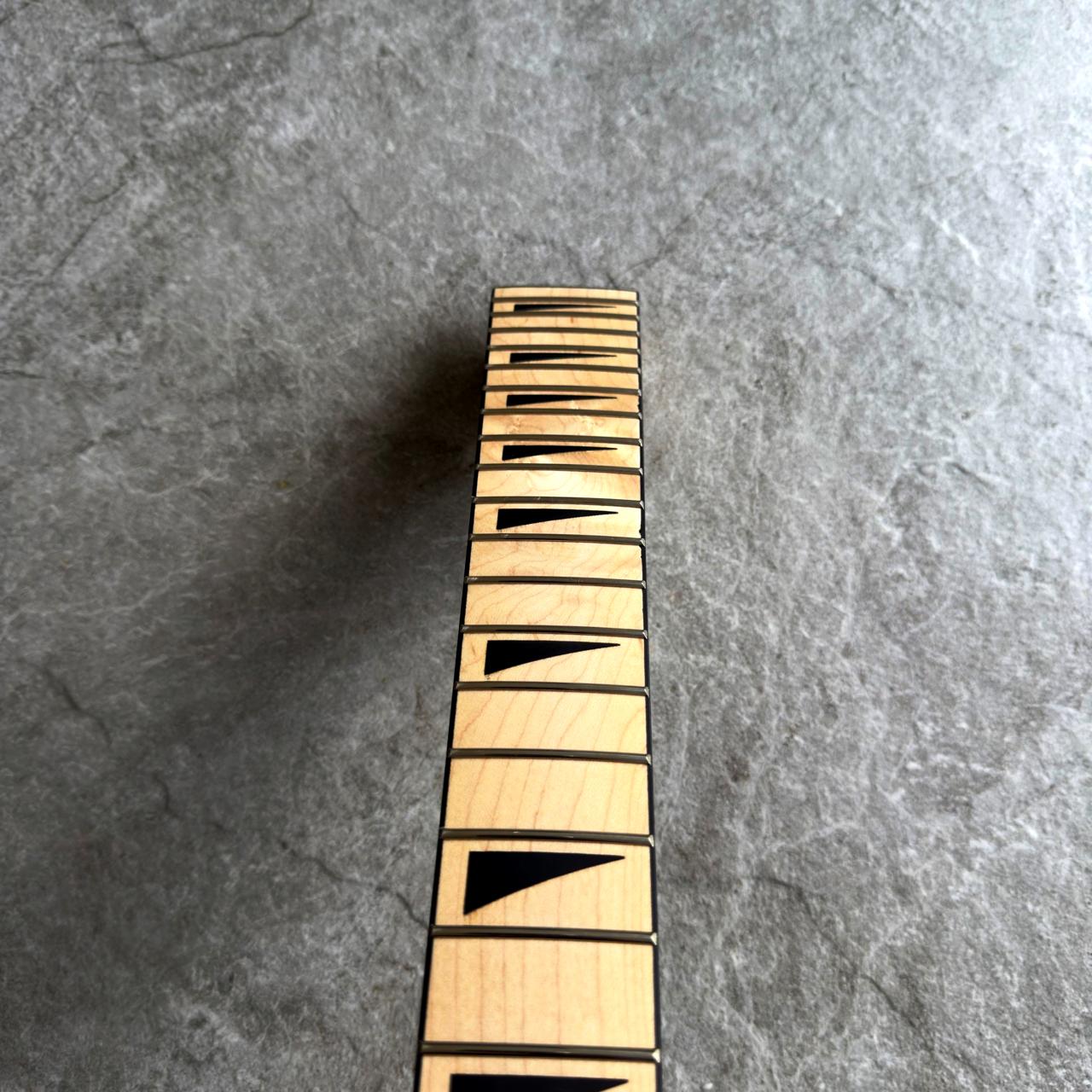 Jackson Style Maple Electric Guitar Neck – 24 Fret, Maple Inlay, Satin Finish