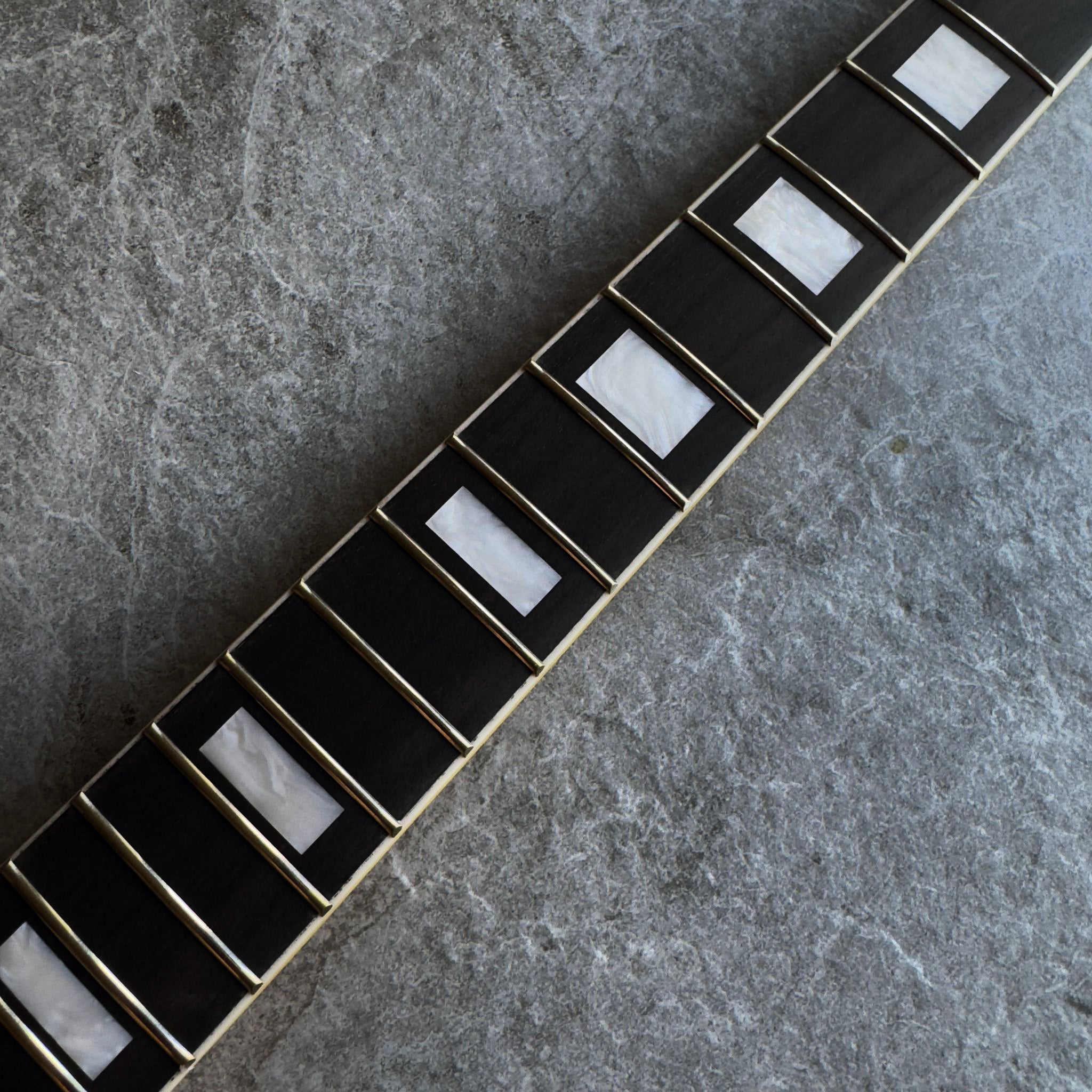 Tele Yellow Rosewood Neck – 22-Fret Pearl Block Inlays, Stain Finish