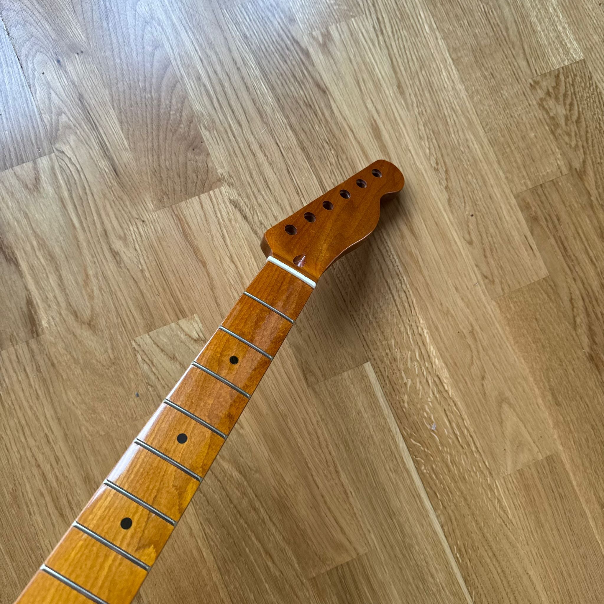 Tele Roasted Wild Pearl Wood Neck B Stock 22 Fret – Custom Guitar Project