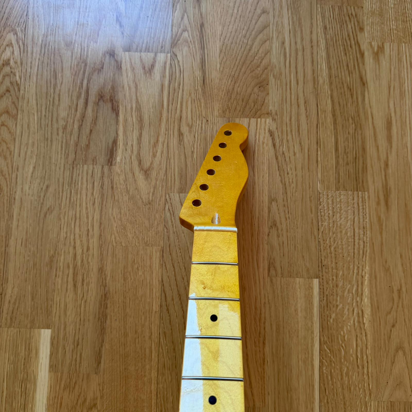 Telecaster Electric Guitar Neck Yellow Maple B-Stock 22 Frets Custom Guitar Project