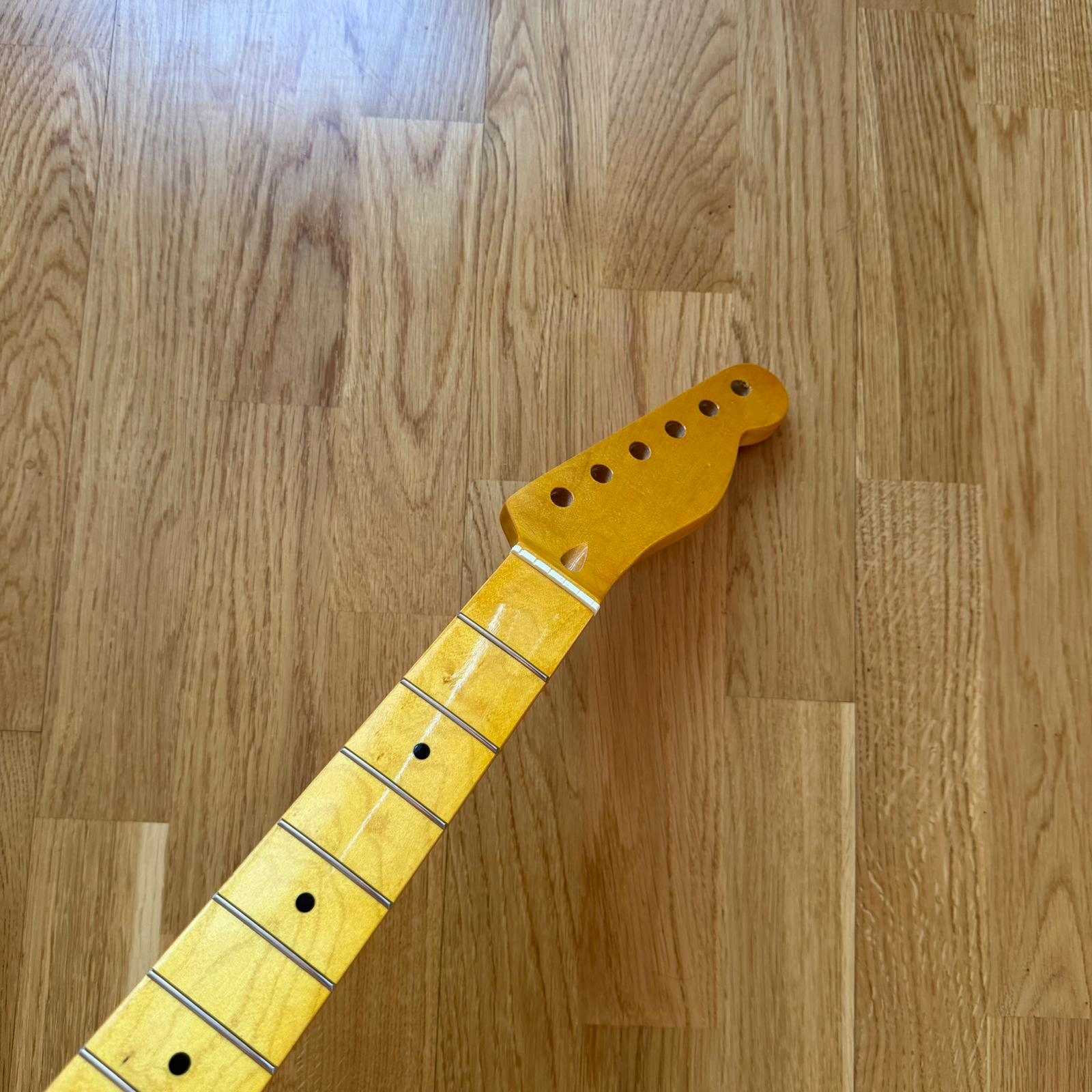 Telecaster Electric Guitar Neck Yellow Maple B-Stock 22 Frets Custom Guitar Project