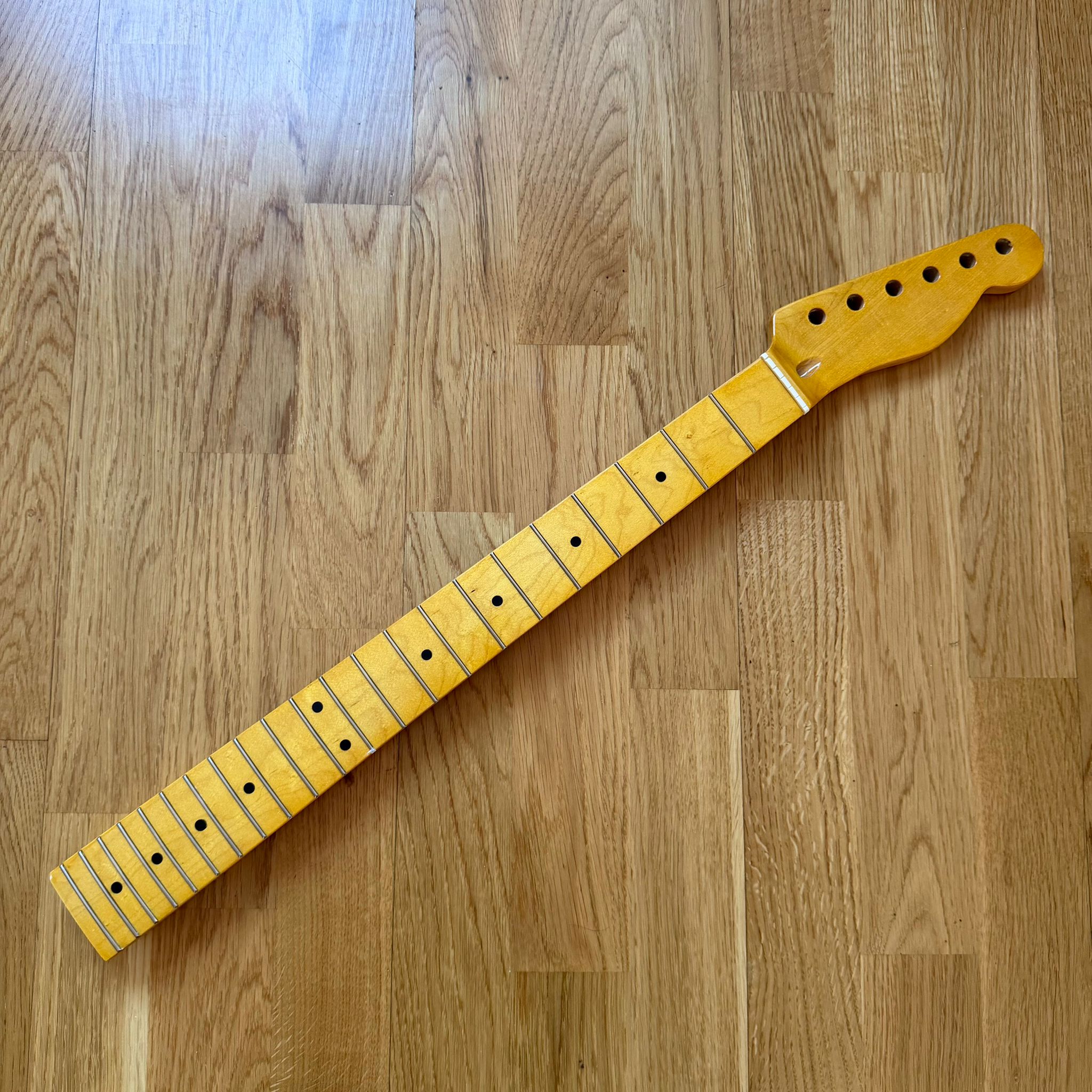 Telecaster Electric Guitar Neck Yellow Maple B-Stock 22 Frets Custom Guitar Project