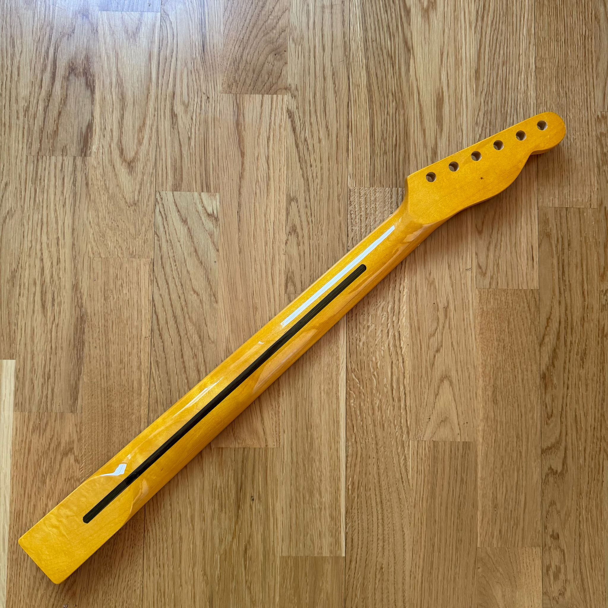 Telecaster Electric Guitar Neck Yellow Maple Left Hand B-Stock 22 Frets –Custom Guitar Project