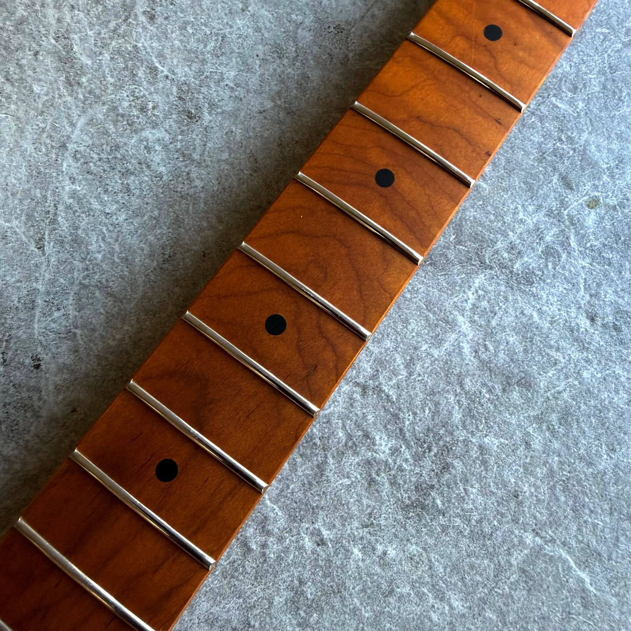 Strat Guitar Roasted Flame Maple Neck 22 Fret – 70s Big Head