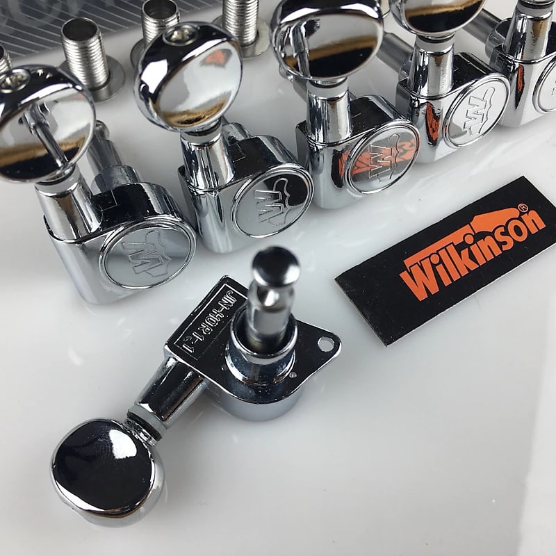 Wilkinson WJN05 Machine Heads Tuners – Mini Oval Tuning Pegs – Chrome