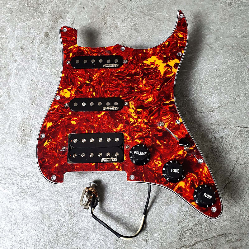 Wilkinson Prewired Stratocaster Loaded Pickguard SSH! Red Pearl