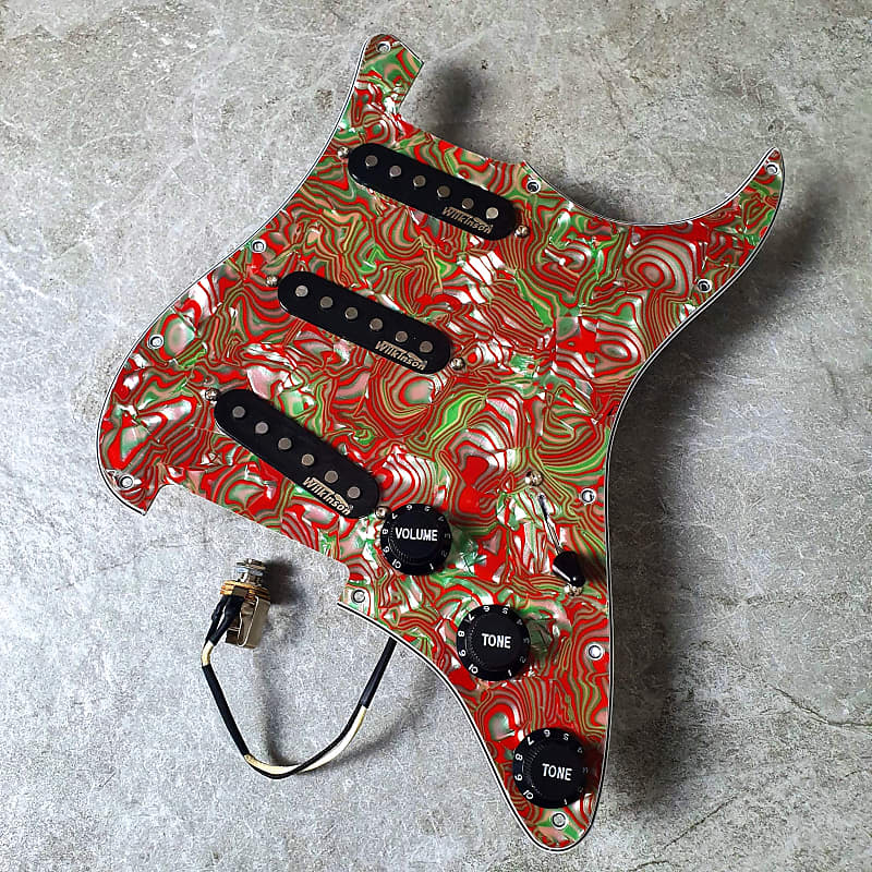 Wilkinson Prewired Strat Loaded Pickguard! Funky style