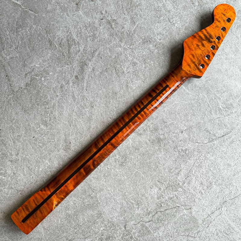 Strat Replacement Tiger Flame Neck 21 fretboard!