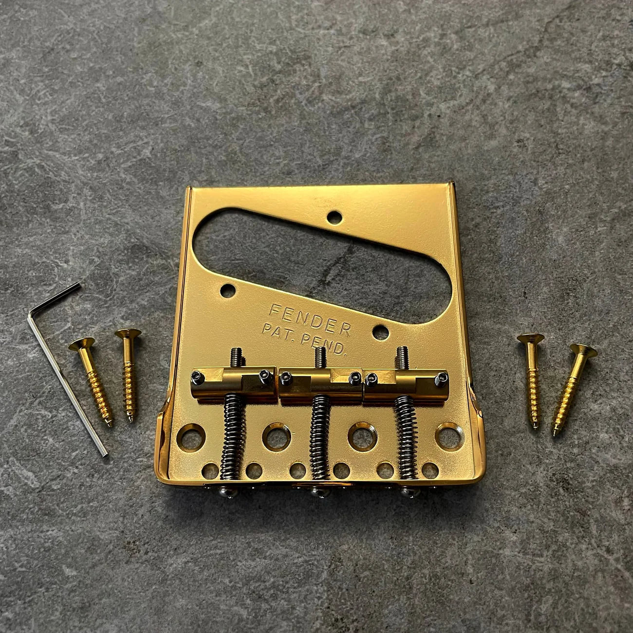 Fender Telecaster Bridge avskurna sidor! Guld