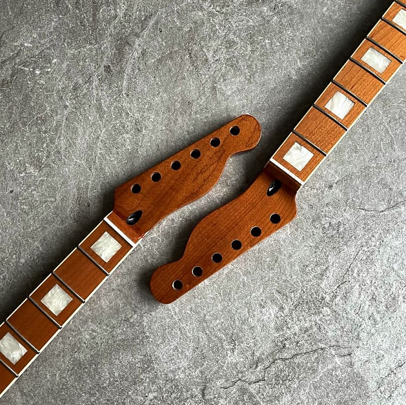 Telecaster Roasted Neck – Pearl Block Inlays, 21 Fret, Gloss Finish