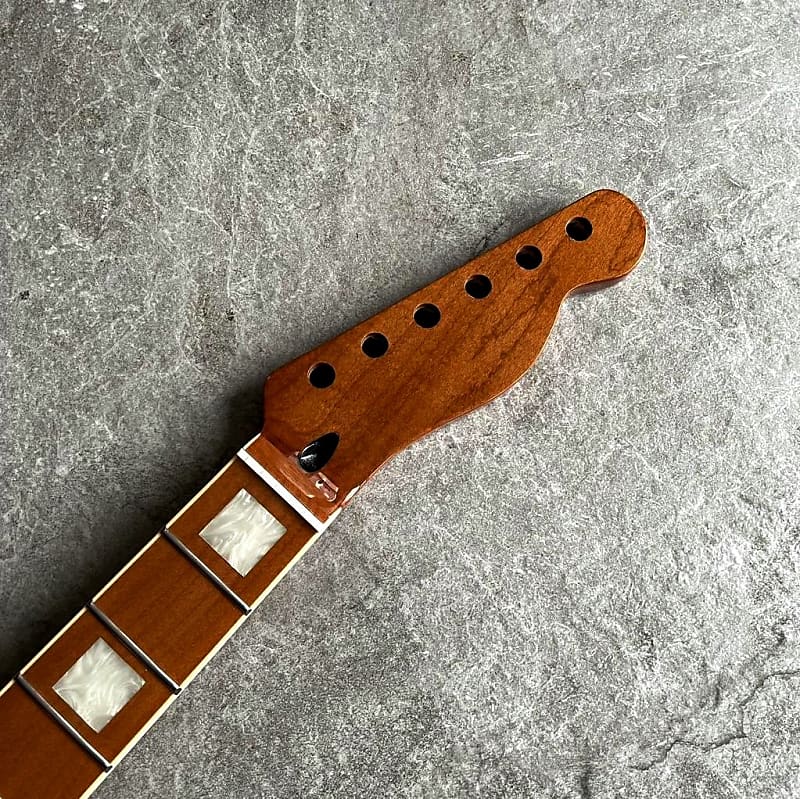 Telecaster Roasted Neck – Pearl Block Inlays, 21 Fret, Gloss Finish