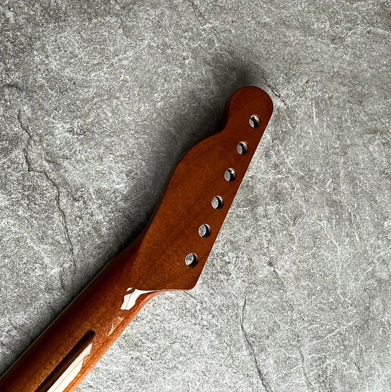Telecaster Roasted Neck – Pearl Block Inlays, 21 Fret, Gloss Finish