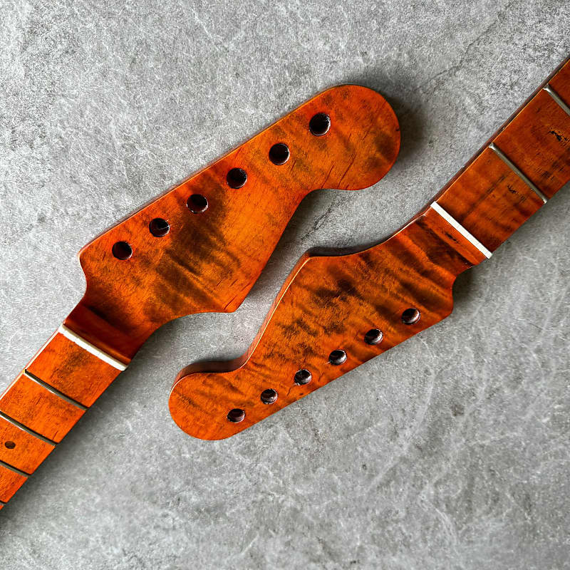 Strat Replacement Tiger Flame Neck 21 fretboard!