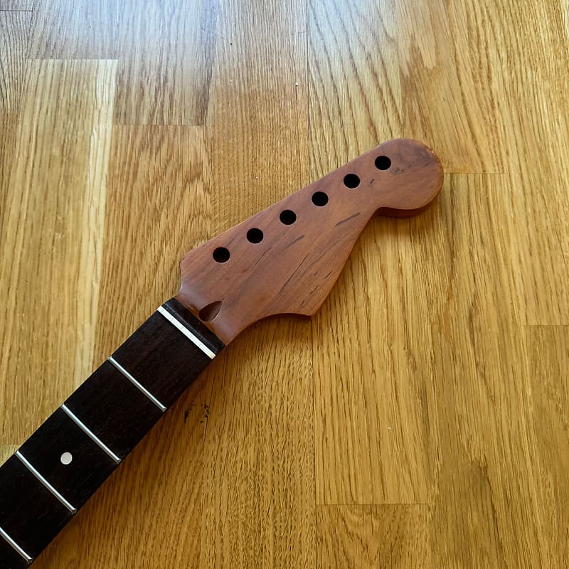 Strat Roasted Vintage Wild Pearl Wood Neck Rosewood Custom Guitar Project
