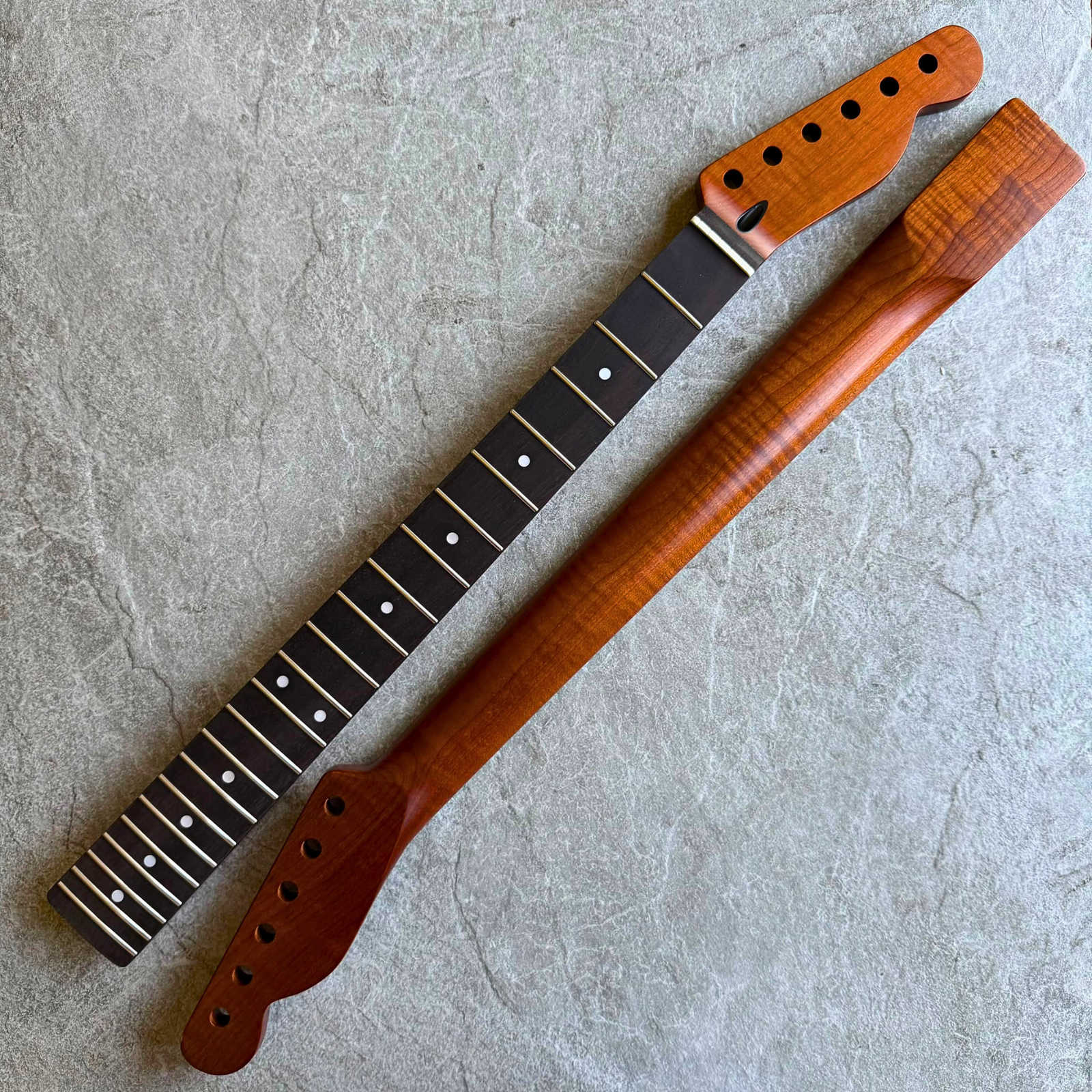 Tele Guitar Neck Mahogany  22 Fret Rosewood Fingerboard,  Satin Finish