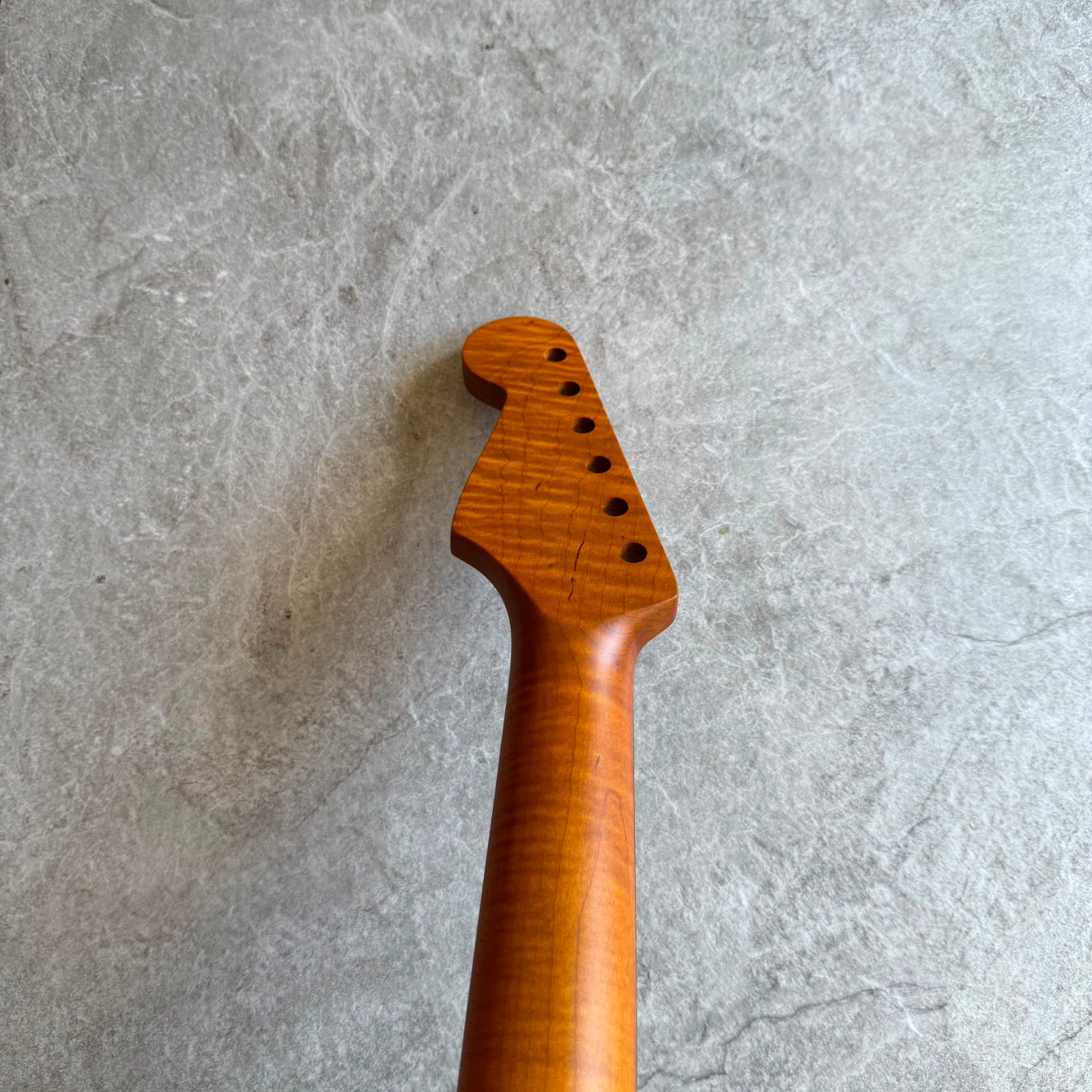 Strat Guitar Neck Roasted Lion Flame Rosewood Neck – 22-Fret, Satin Finish, 12" Radius