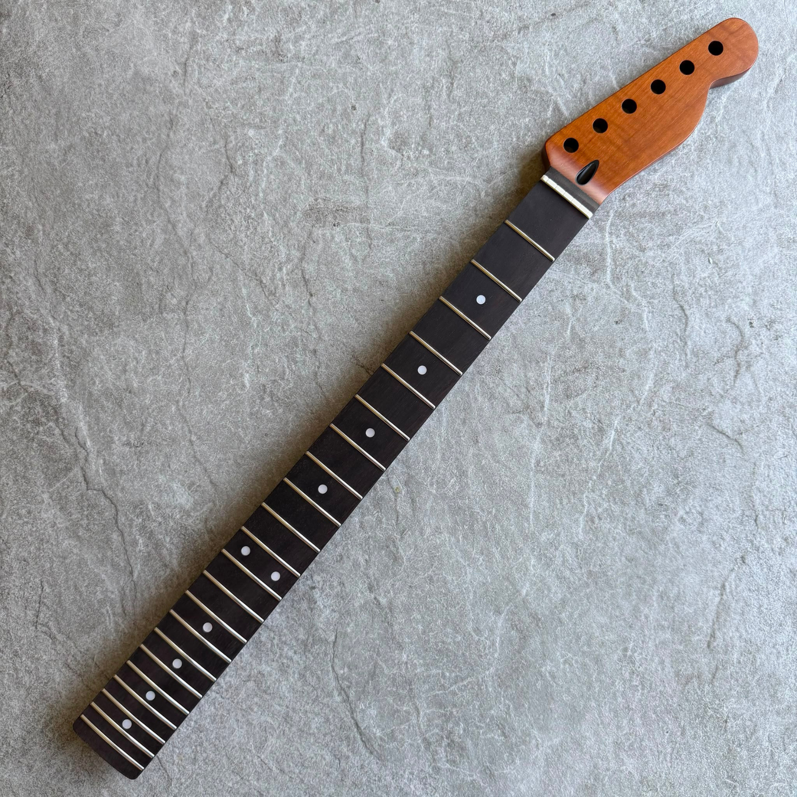 Tele Guitar Neck Mahogany  22 Fret Rosewood Fingerboard,  Satin Finish