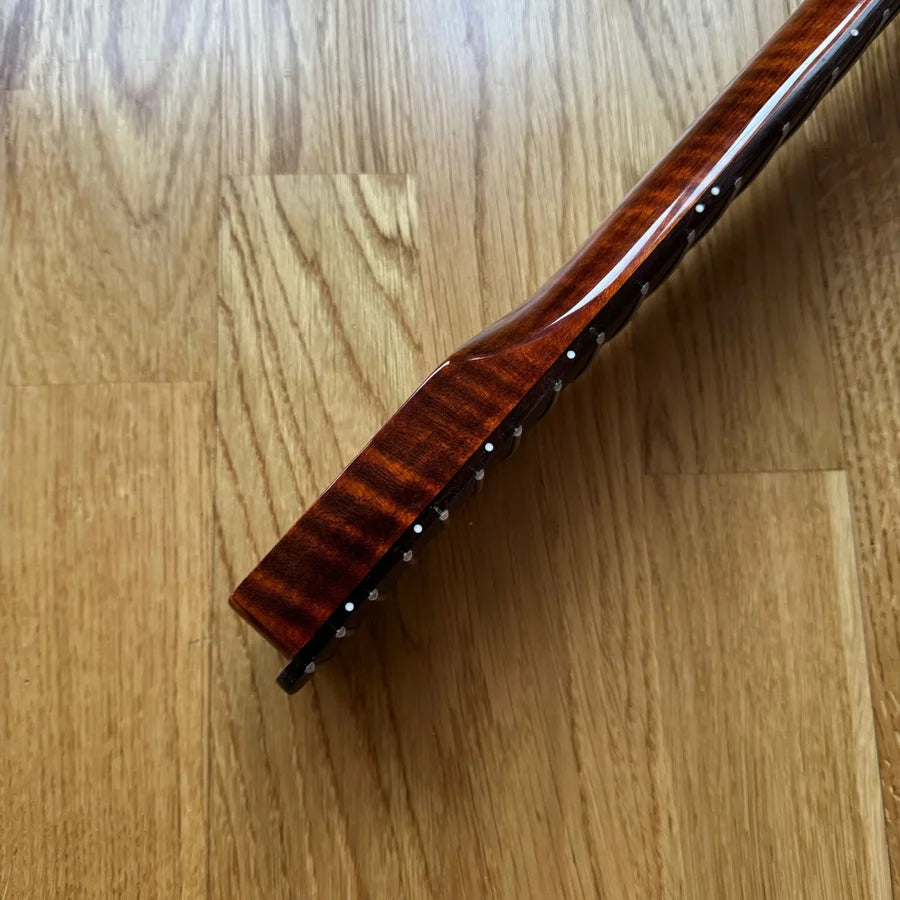 Strat Electric Guitar Neck Tiger Flame Rosewood 22 Fretboard (B-Stock)