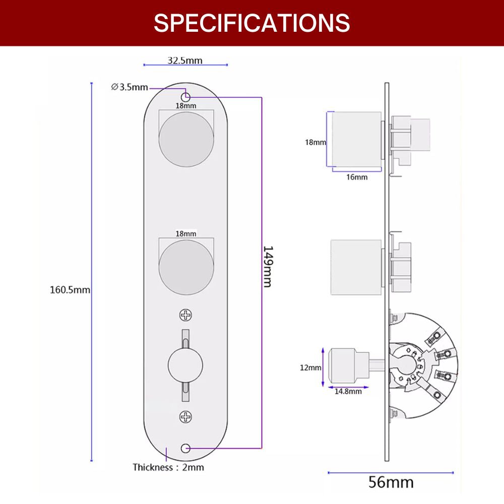 Telecaster Prewired Control Plate Assembly with CTS Pots & Push-Pull – Chrome
