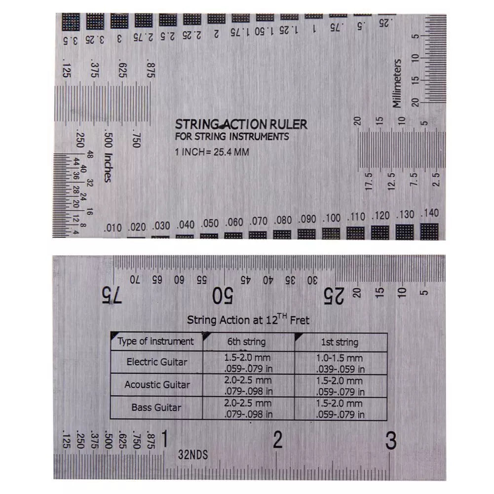 String Styroball Ruler String Action Ruler | String Action Gauge | Falkonguitars