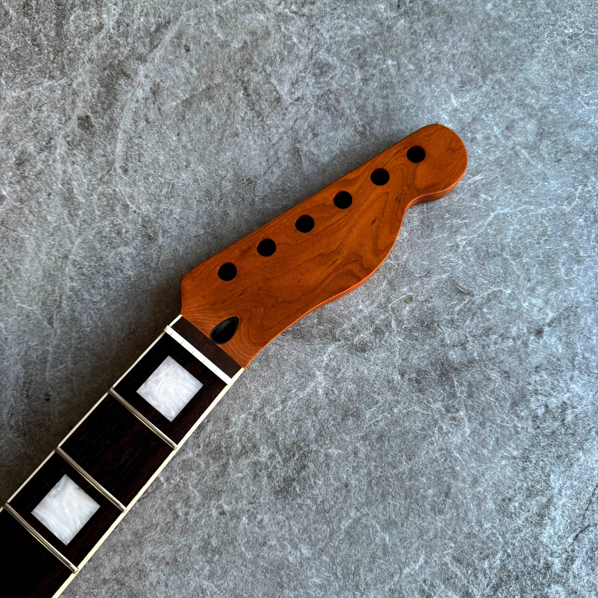 Tele Stain Roasted Rosewood Neck with Pearl Inlays - 22 Fret