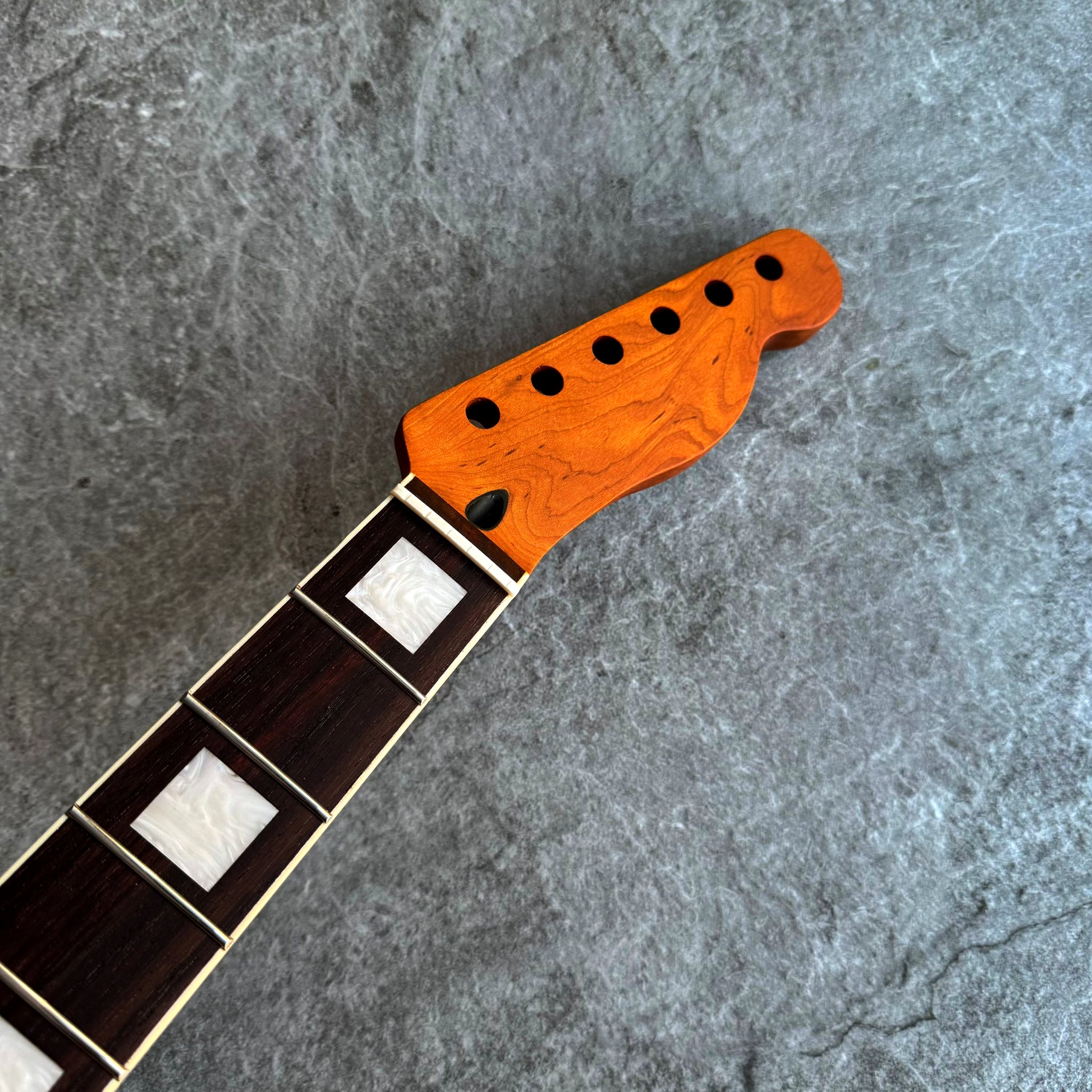 Tele Stain Roasted Rosewood Neck with Pearl Inlays - 22 Fret