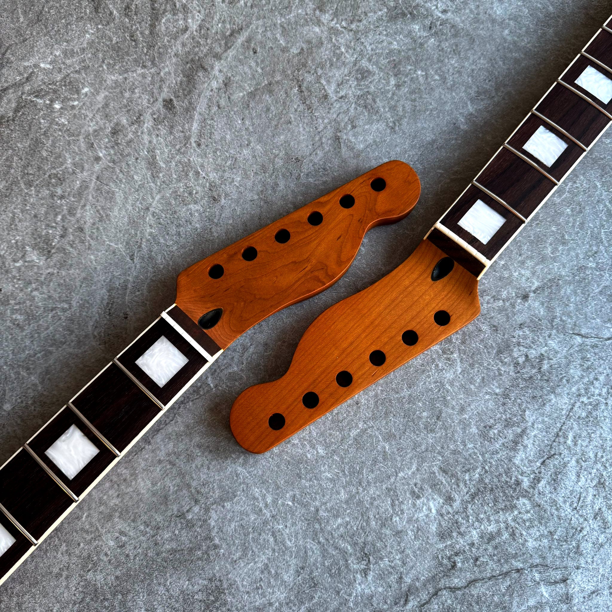 Tele Stain Roasted Rosewood Neck with Pearl Inlays - 22 Fret