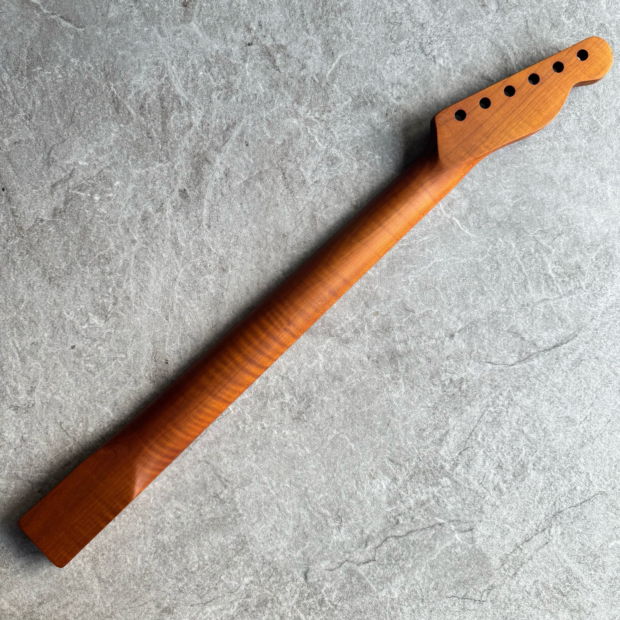 Tele Lion Flame Roasted Maple Fretboard Neck – Left-Handed, 22 Fret Stain