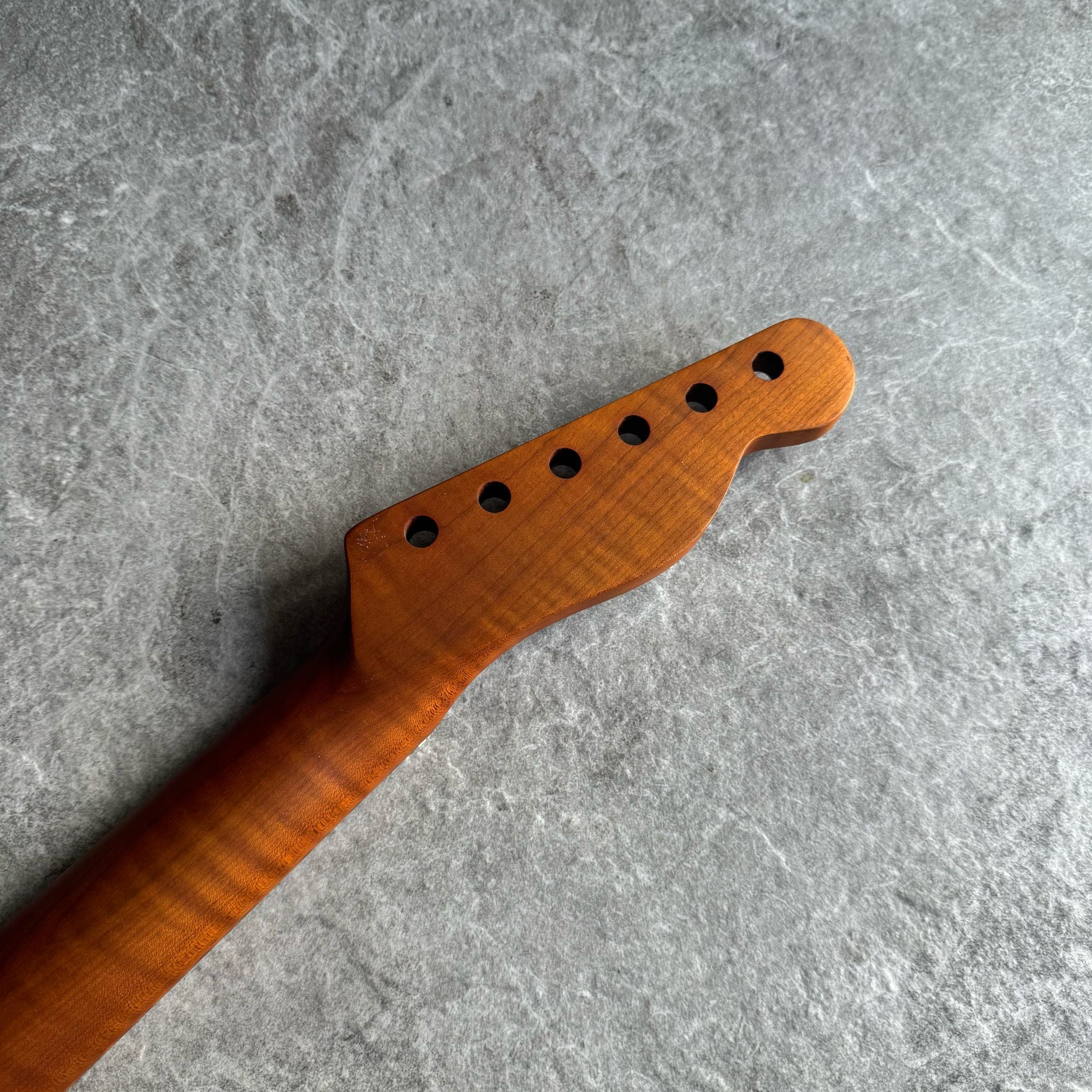 Tele Lion Flame Roasted Maple Fretboard Neck – Left-Handed, 22 Fret Stain