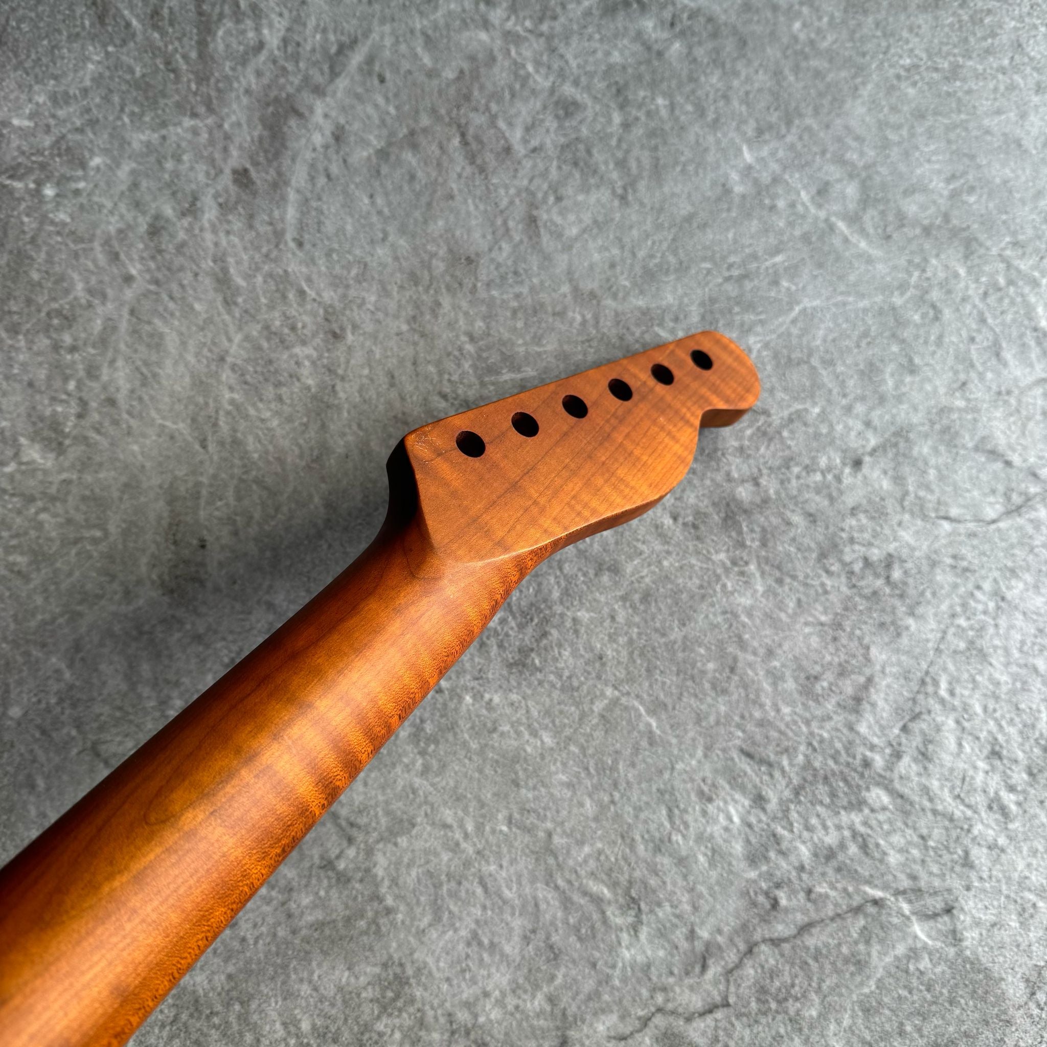 Tele Lion Flame Roasted Maple Fretboard Neck – Left-Handed, 22 Fret Stain