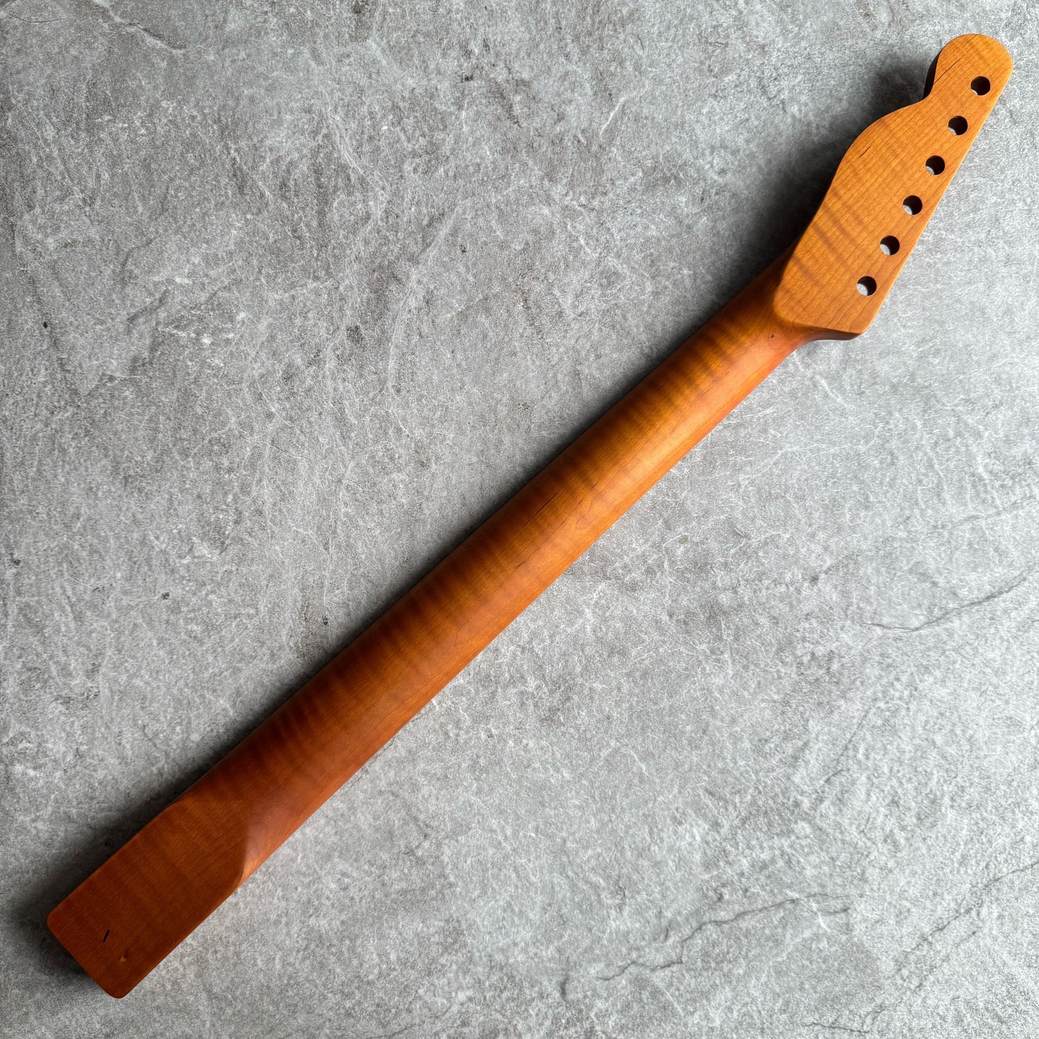 Tele Lion Flame Roasted Maple Fretboard Neck – 22 Fret Stain