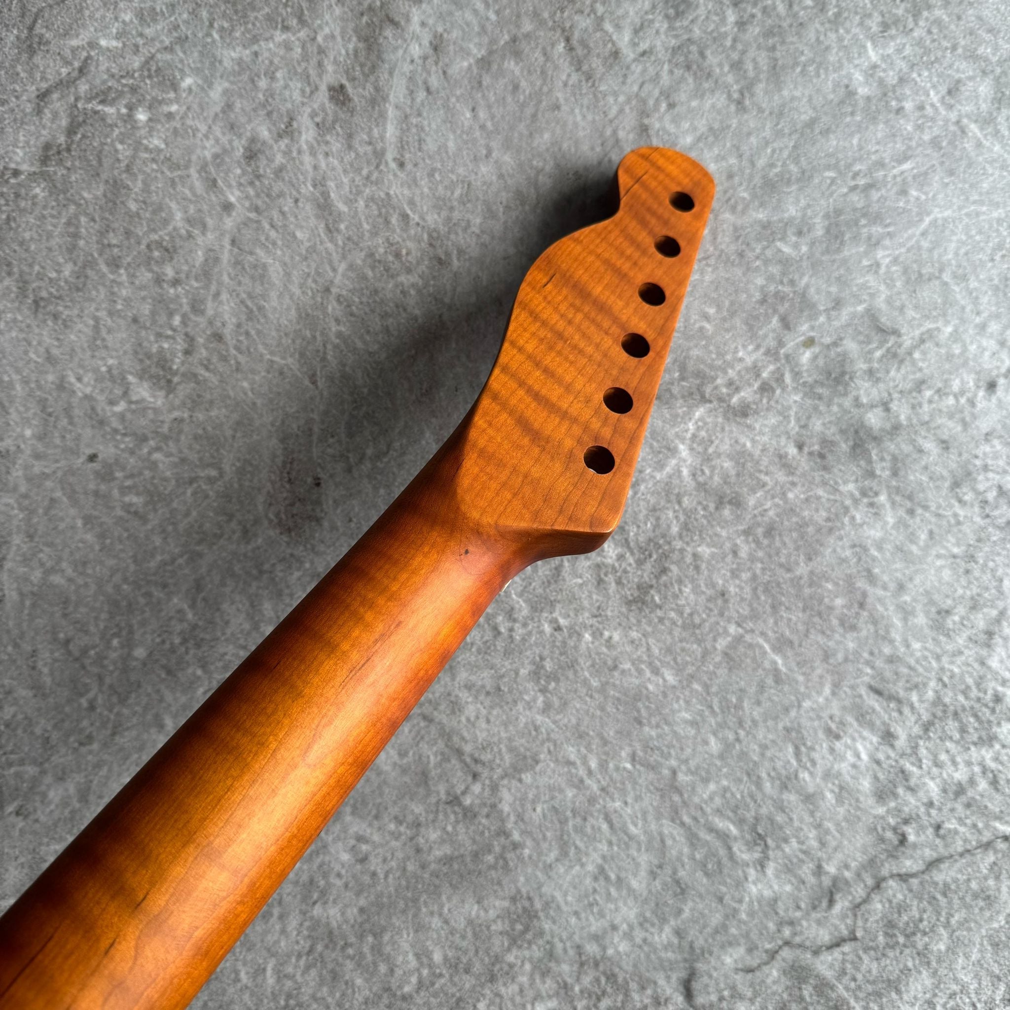 Tele Lion Flame Roasted Maple Fretboard Neck – 22 Fret Stain