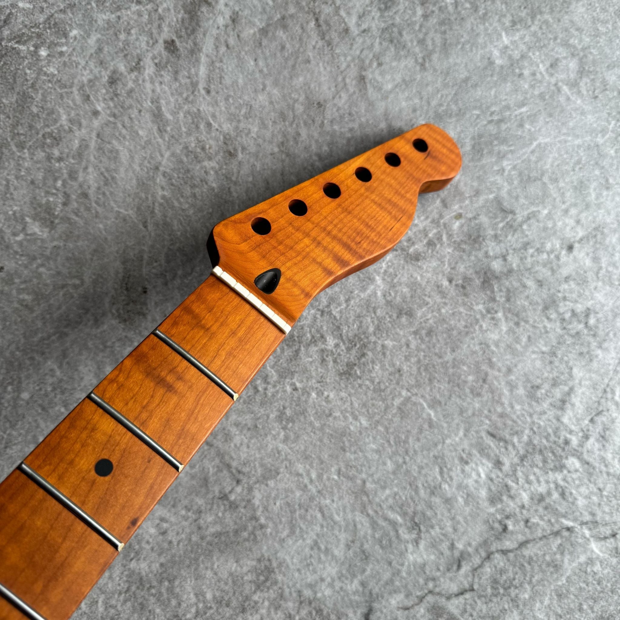 Tele Lion Flame Roasted Maple Fretboard Neck – 22 Fret Stain