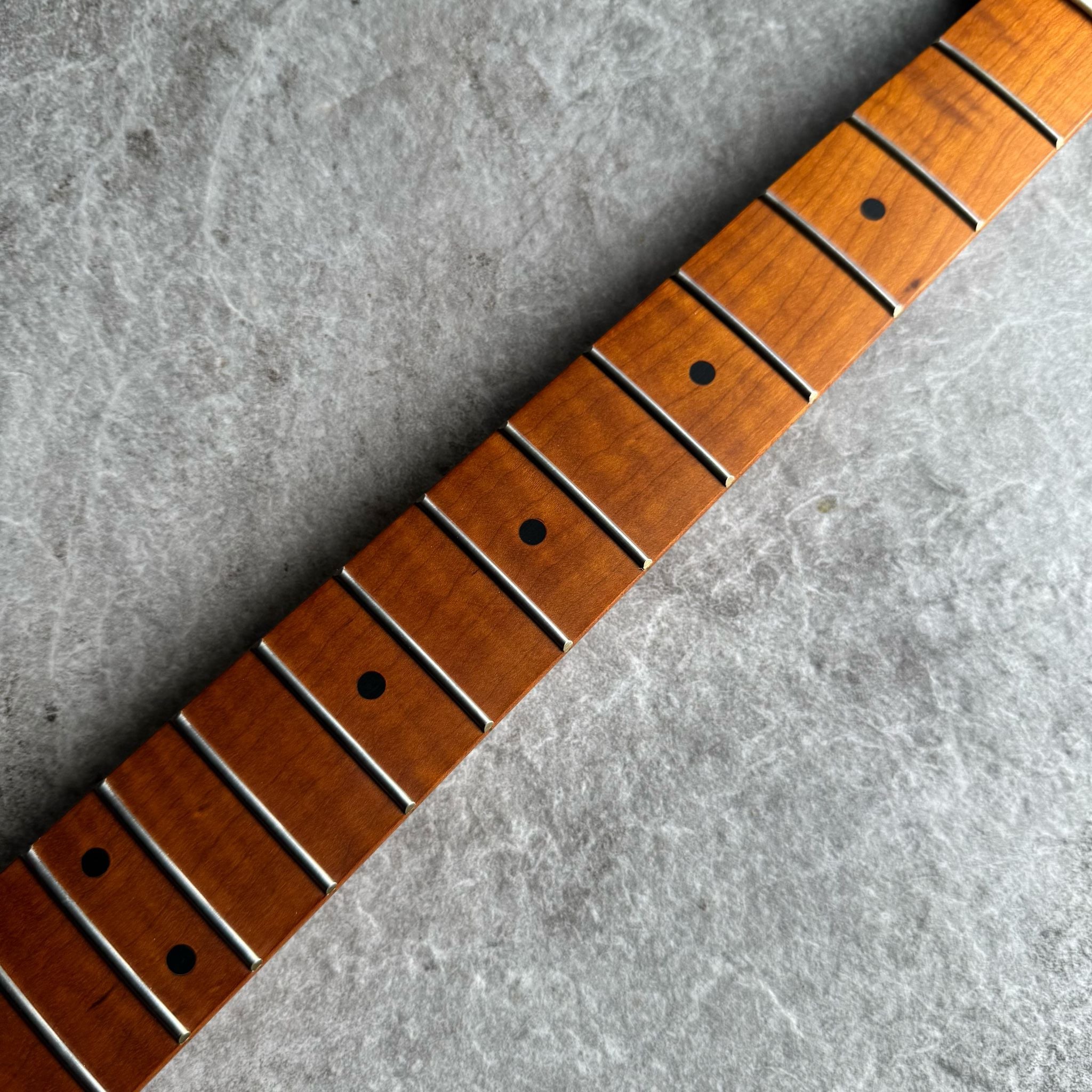 Tele Lion Flame Roasted Maple Fretboard Neck – 22 Fret Stain